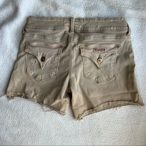 Hudson jeans low rise beige cutoff shorts